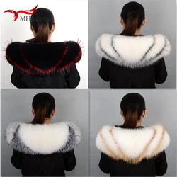 Winter Ladies Fur Fox Sweater Collar Female Fur Furry Stitching Shawl Coat Collar Female Fashion Warmth Hot Selling Around