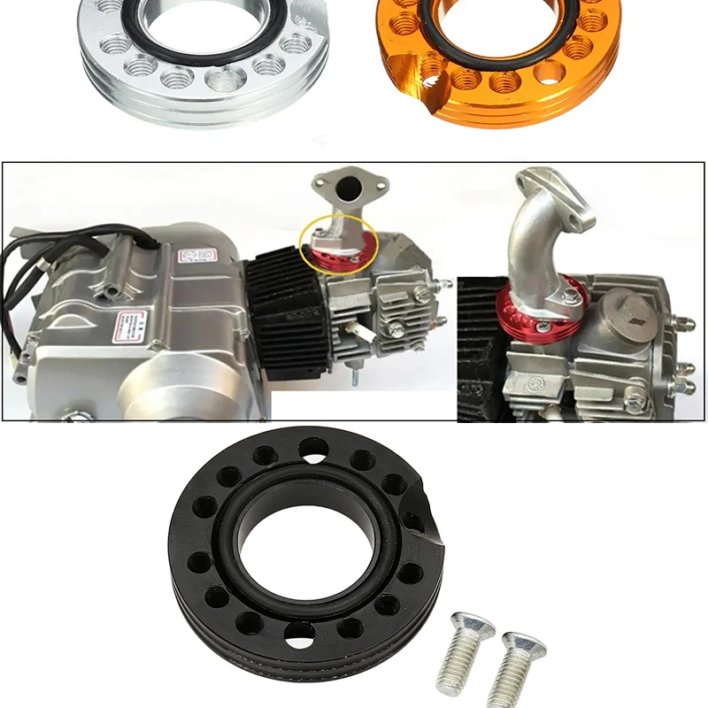 28mm Junction Colorful CNC Carb Adjuster Carburetor Inlet Manifold Spinner Plate Adaptor For Pit Dirt Bikes Buggy