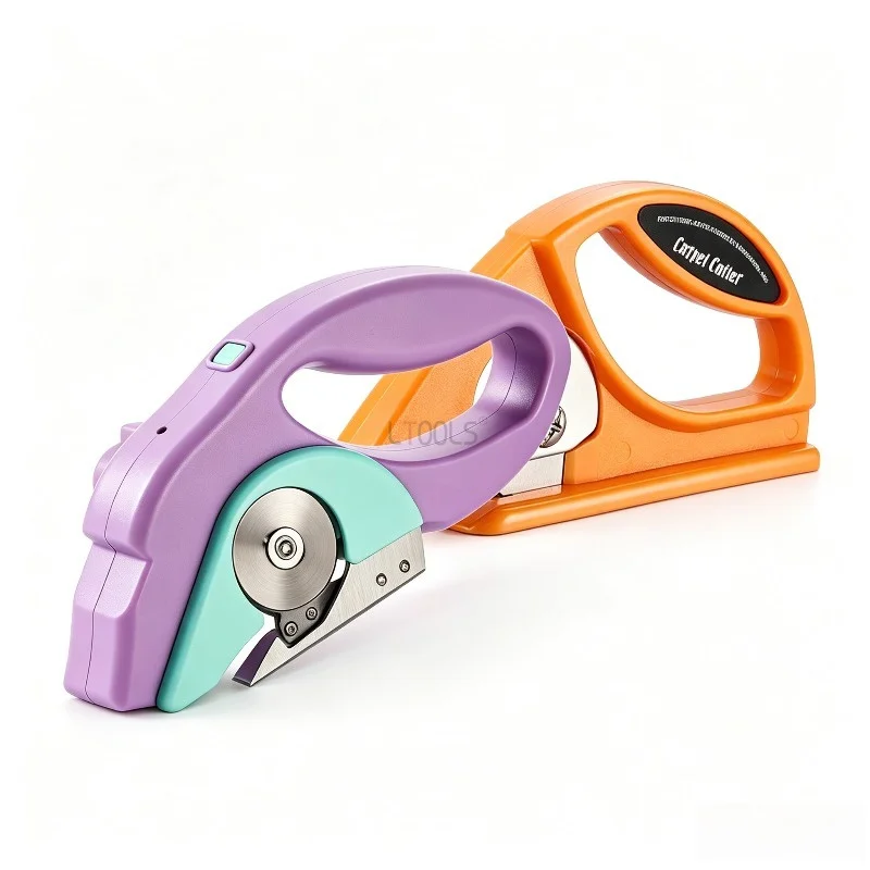 Labor‑Saving Carpet Cutter Manual & Electric Multi‑Purpose Cutting Tool for Carpet Leather Fabric Upholstery Home DIY Cutting