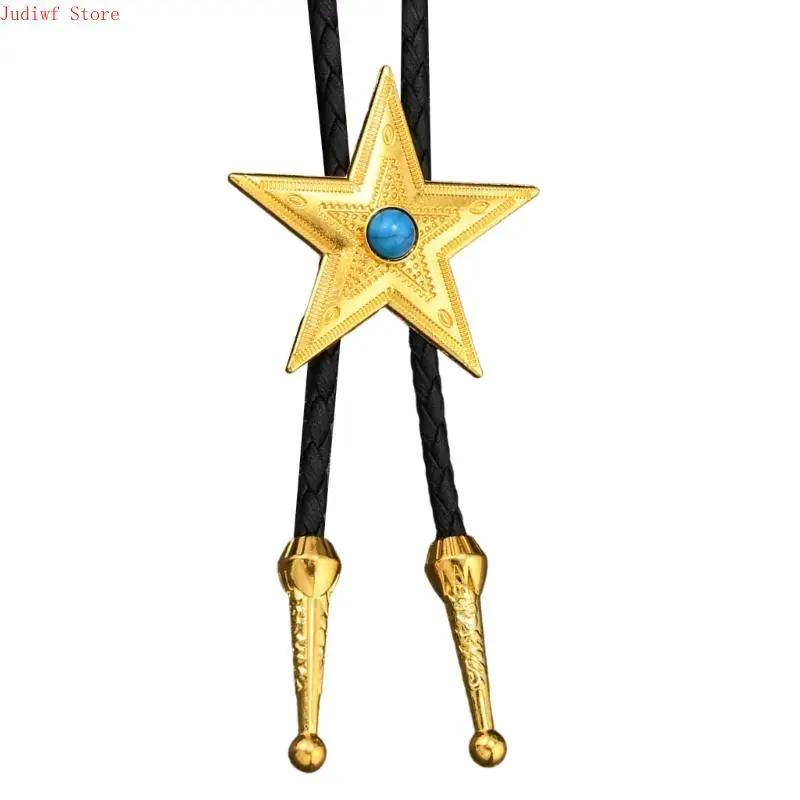 2026 New Lightweight PU Leather And Alloy Bolo Tie Necklace Cord For Everyday