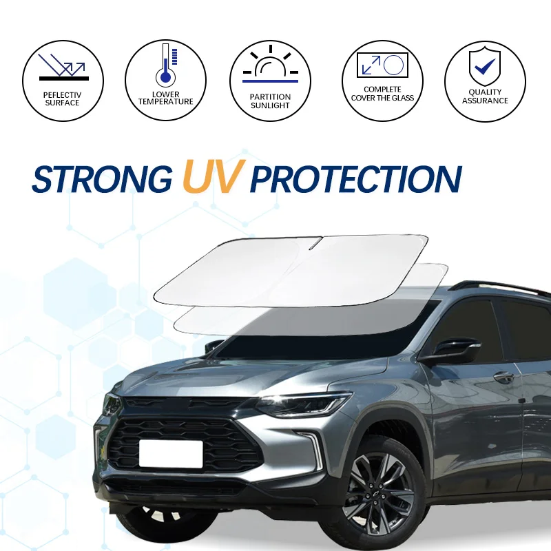 

Car Windshield Sun Shade For Chevro Trax Sunshade Summer Visor Protector Foldable Blocks UV Rays Protection Accessories