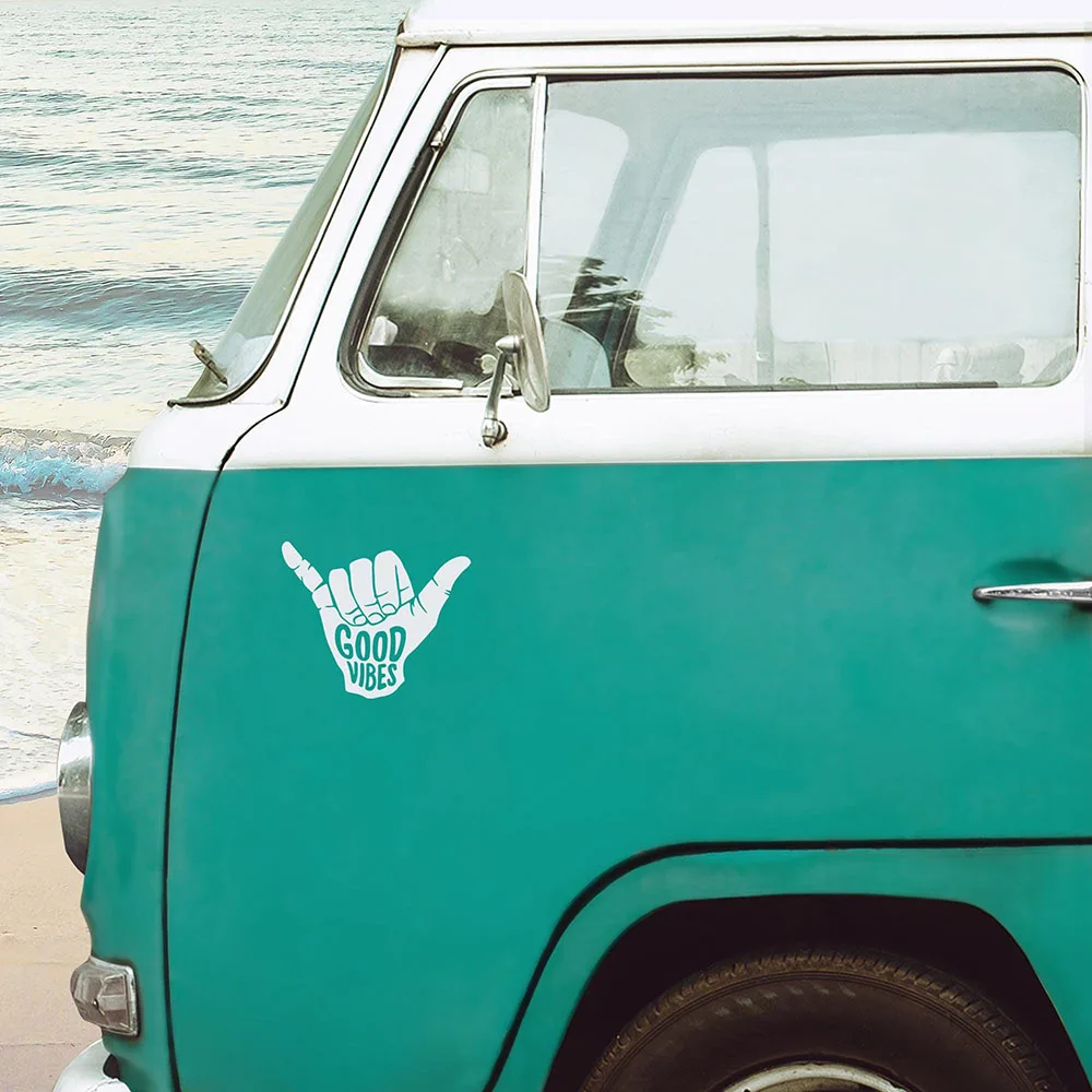 Shaka Hand  Hang Loose Car Decals Surf Good Vibes Van Life Camper Stickers Vinyl Accessories Tuning