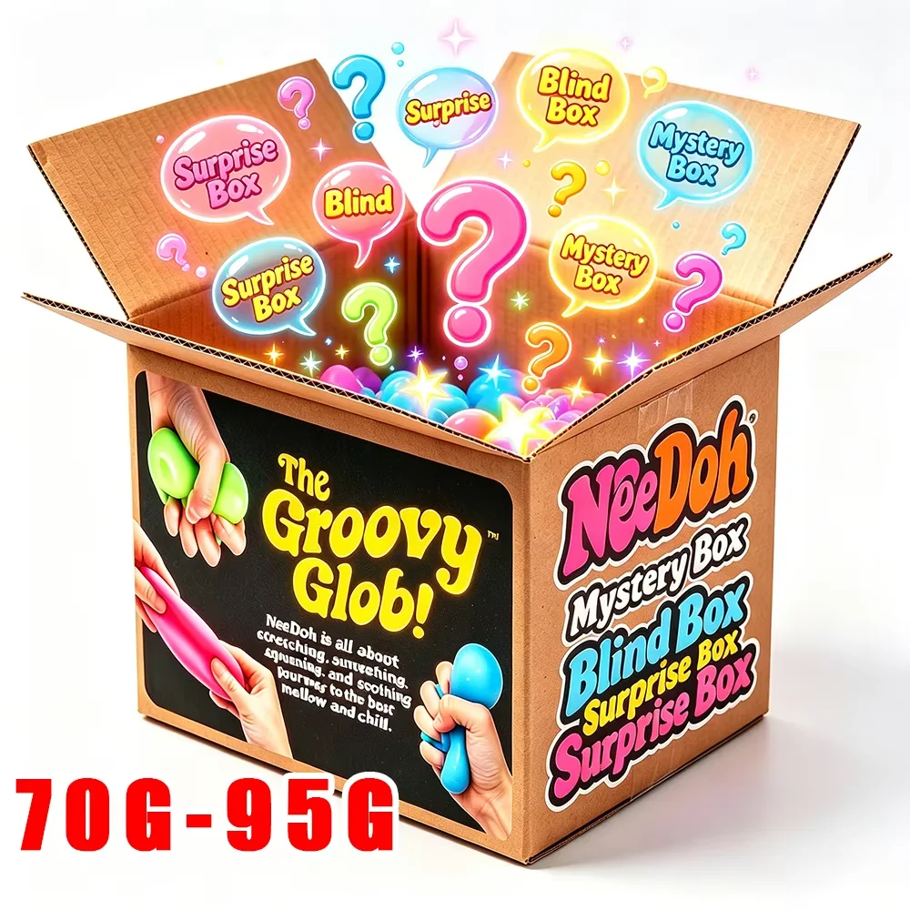 2026 NeeDoh Schylling Squeez Toy Squishy Blind Box Multi Slow-Rising Squishy ADHD Stress Relief Fingertip Toy Mystery Box Gift view 4