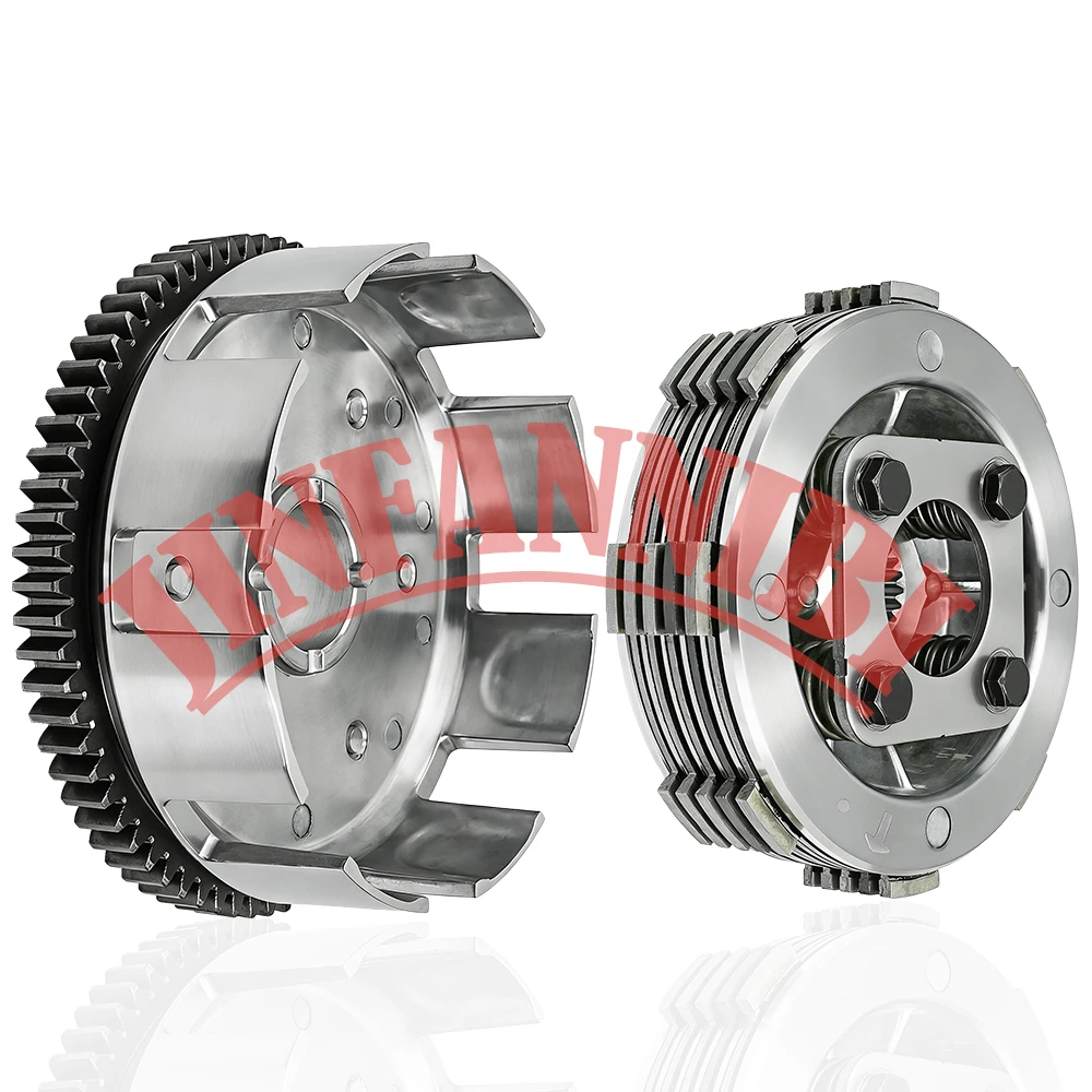 Clutch Friction Plates & Basket Kit for Honda Sportrax 250 TRX250EX 2001-2004 2005 2006 2007 2008