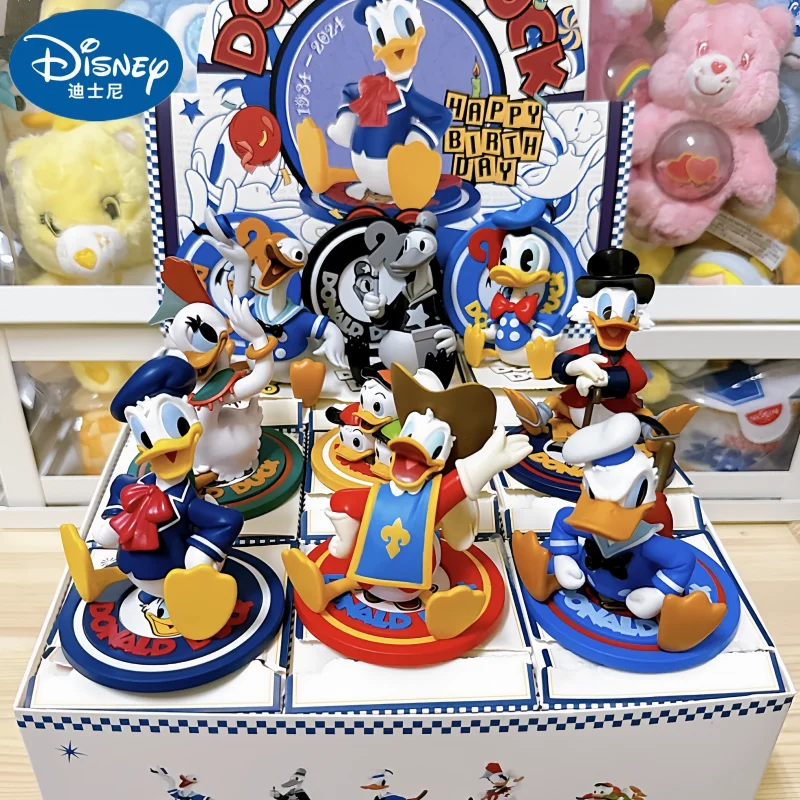 New Original Disney Donald Duck 90th Anniversary Series Handmade Cute Desktop Decoration Birthday Gift For Friends Toy