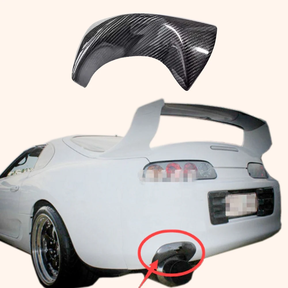 

For 93-98 Supra MK4 JZA80 KZ Style Carbon Fiber Rear Bumper Exhaust Heat Shield