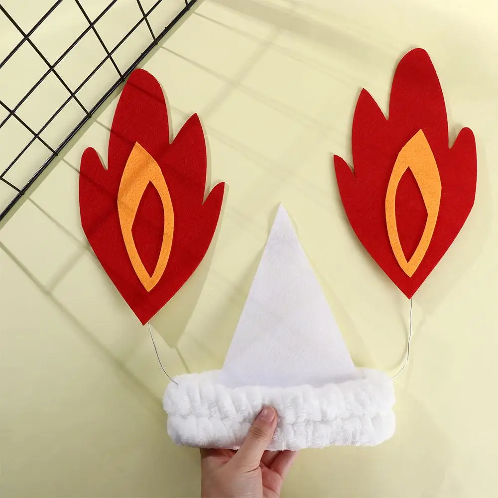 الرعب لطيف النار تأثيري أشباح سعيدة أغطية الرأس هالوين عقال النساء العصابات الشعر يوان Xiangqin الشعر هوب أغطية الرأس