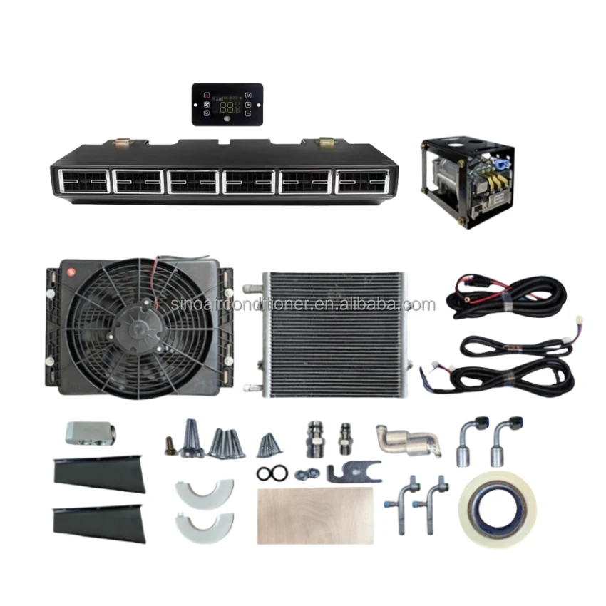 Under Dash Bench 24V Camper Parking Cooler DC 12 Volt Rv Air Conditioner 12V Car Cooling System