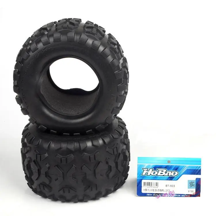 OFNA/HOBAO RACING 1/8 HYPER MT BT-503 2pcs/set NEW MT PLUS Rubber TIRE WITH FOAM Include sponge for rc parts
