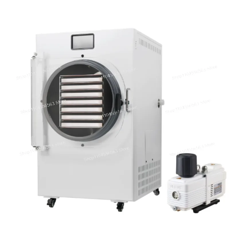 Commercial 7kg/24h Freeze Dryer Machine Fruit Food Lyophilizer with Touch Screen & Vacuum Pump