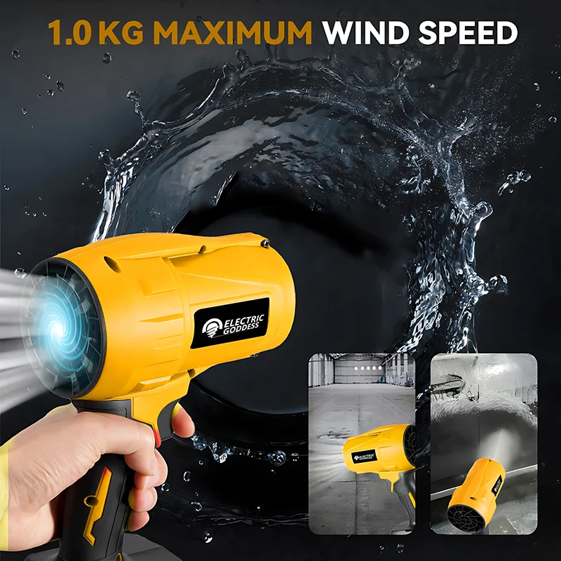 EGOD Brushless Super Power Turbo Fan 50000r/min Multi-Function Handheld Dust Blower Tool Rechargeable For Dewalt 18V Battery