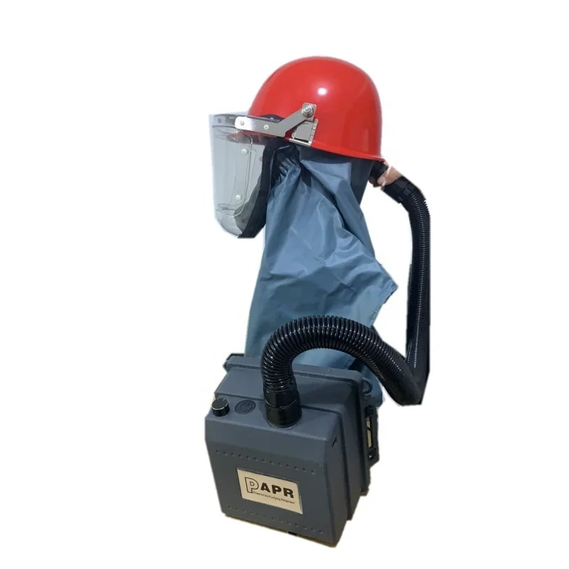 Top Quality EN12941 Power Air Purifier Grinding Helmet with Sandblasted Respirator