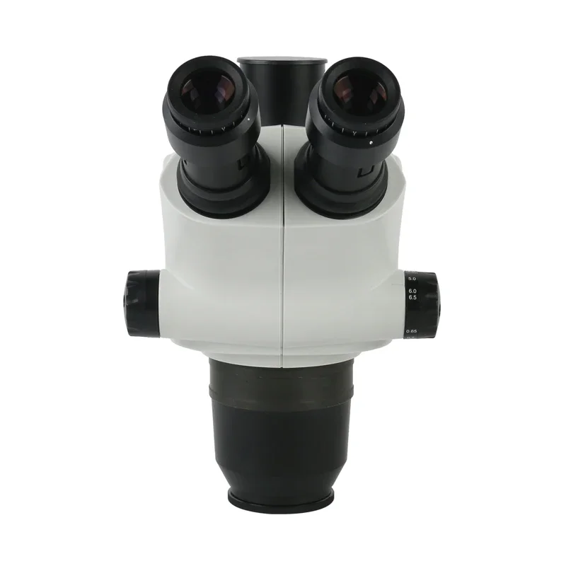Imagem -02 - Cabeça do Microscópio Estereofónico de Trinocular Mais Widefield Super Reparo do Telefone do Pwb 6.5x65x 3.25x32.5x 13x130x Wf10x Ocular 22 mm