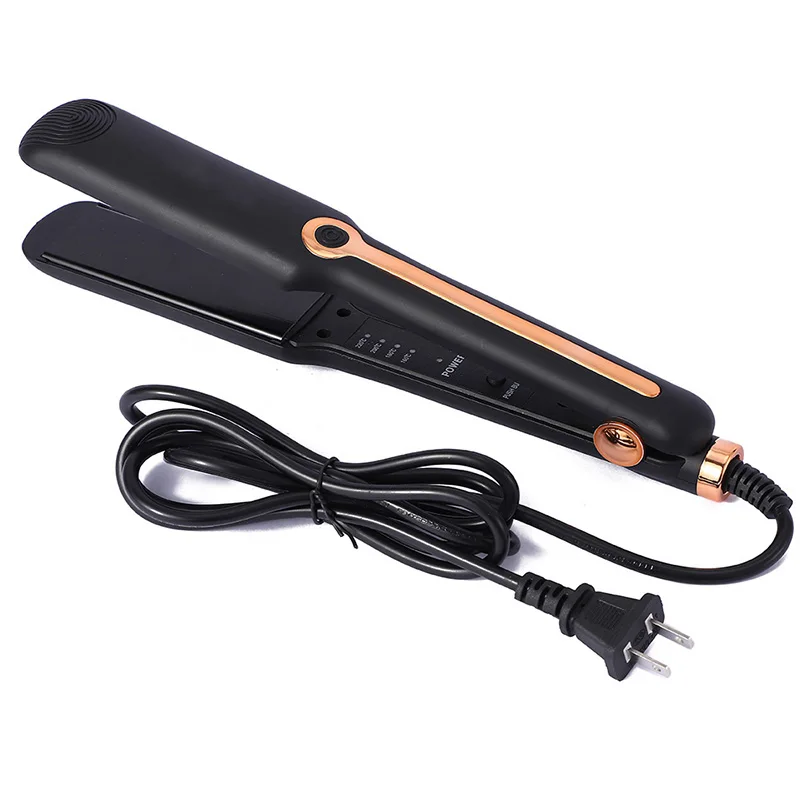 Professional ladies hair straightener portable small electric splint straight styling tool hair straightener and curler 2 in 1