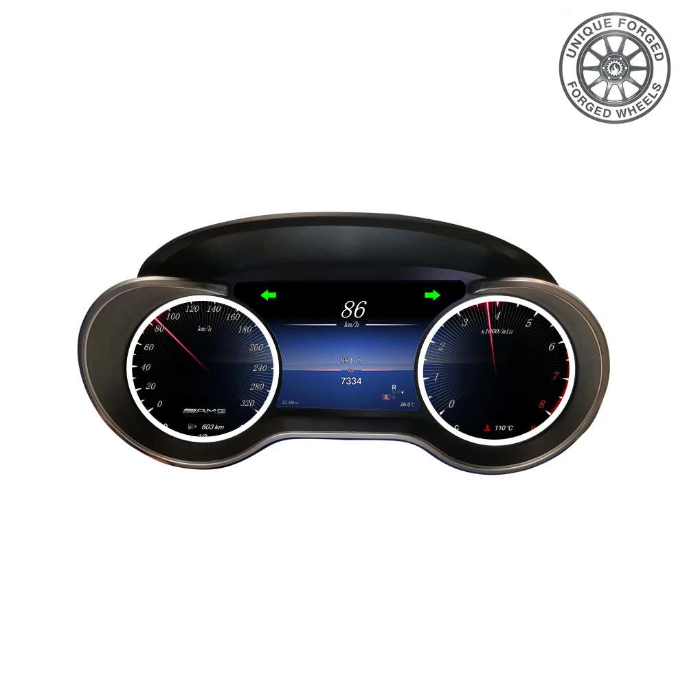 

12.3'' Dashboard for ML/GL/R/G LCD Instrument Cluster Plug and Play LCD Odometer Virtual Digital Cluster Cockpit