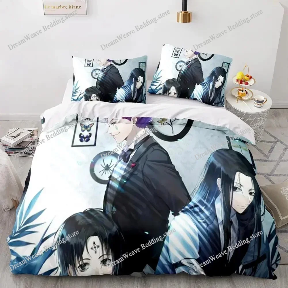 HUNTER×HUNTER Bedding Set Single Twin Full Queen King Size Bed Set Adult Kid Bedroom Duvet Cover Sets Bed Furniture Set Bedroom5