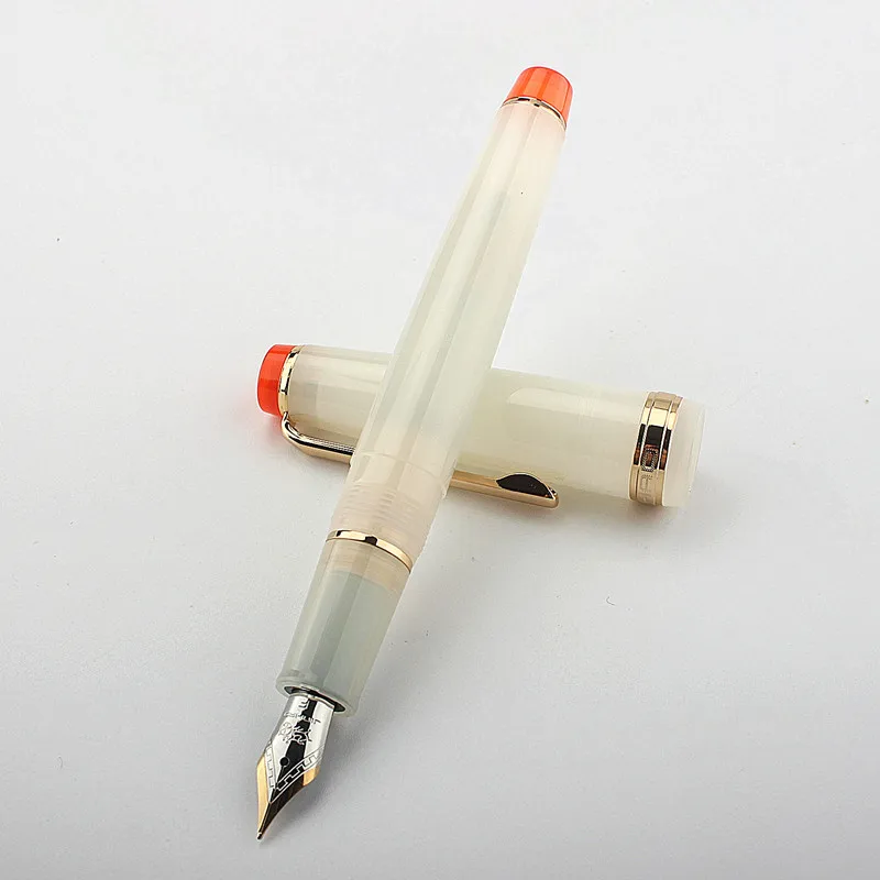 Jinhao 82 Fountain Pen Transparency Plastic Spin Pen Popular EF F M NIB Business Office School Supplies Writing