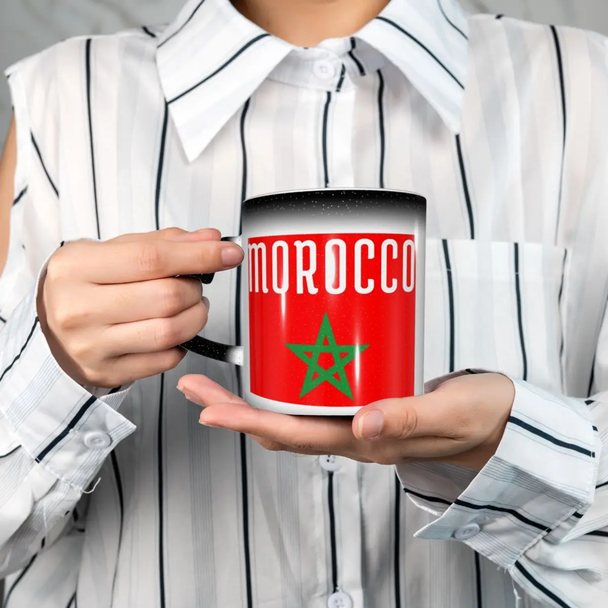 Flag Of Morocco Moroccan Flag Mug Funny Ceramic Coffee Cups Tea Mugs Milk Cup Drinkware Gift for Friends