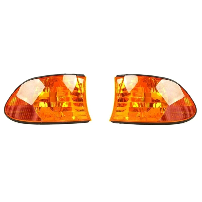 Car Amber Lens Parking Corner Light Signal Lamp Cover For -BMW E38 7 Series 1998-2001 63138379108 63138379107