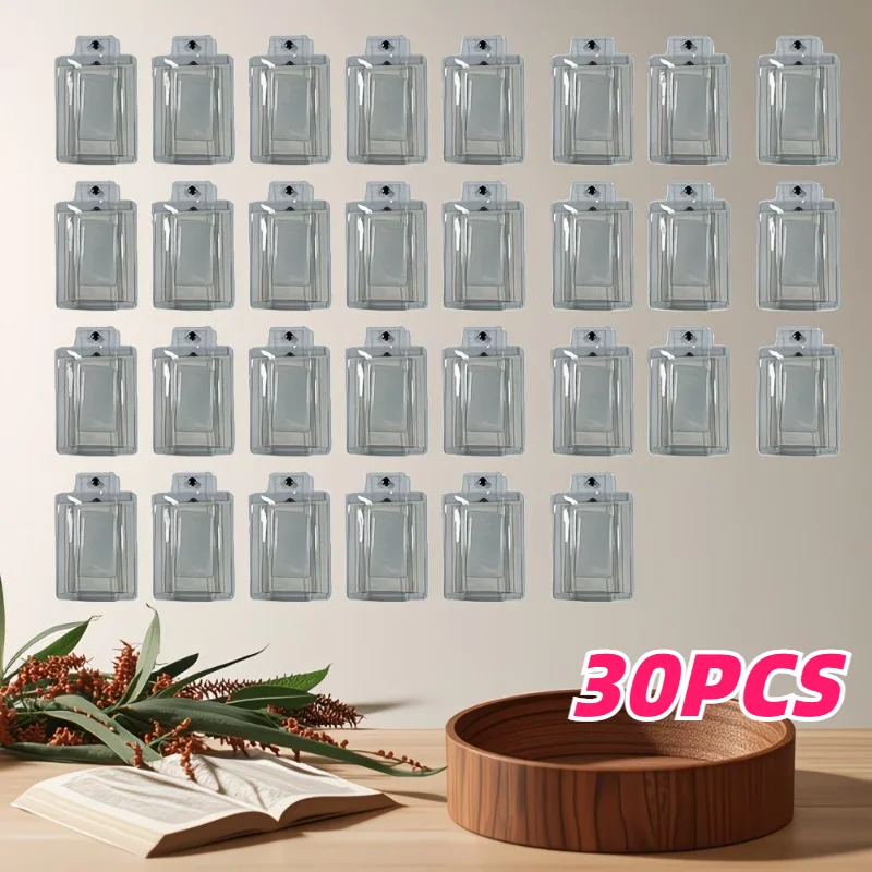 10/15/30 Stück Transparente Kunststoff-Uhrenboxen Tragbare Staubdichte Durchsichtige PVC-Verpackungsbeutel für Schmuck/Uhren