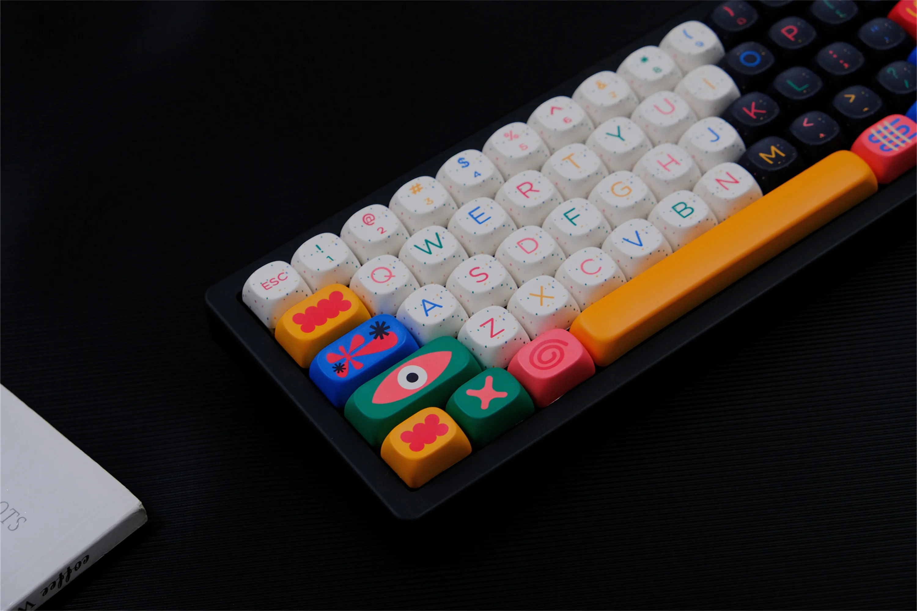 أغطية مفاتيح عزر 126 مفتاح PBT Keycap MOA XOA Profile DYE-SUB Wooting مخصصة للوحة المفاتيح الميكانيكية CHERRY MX Switch #5