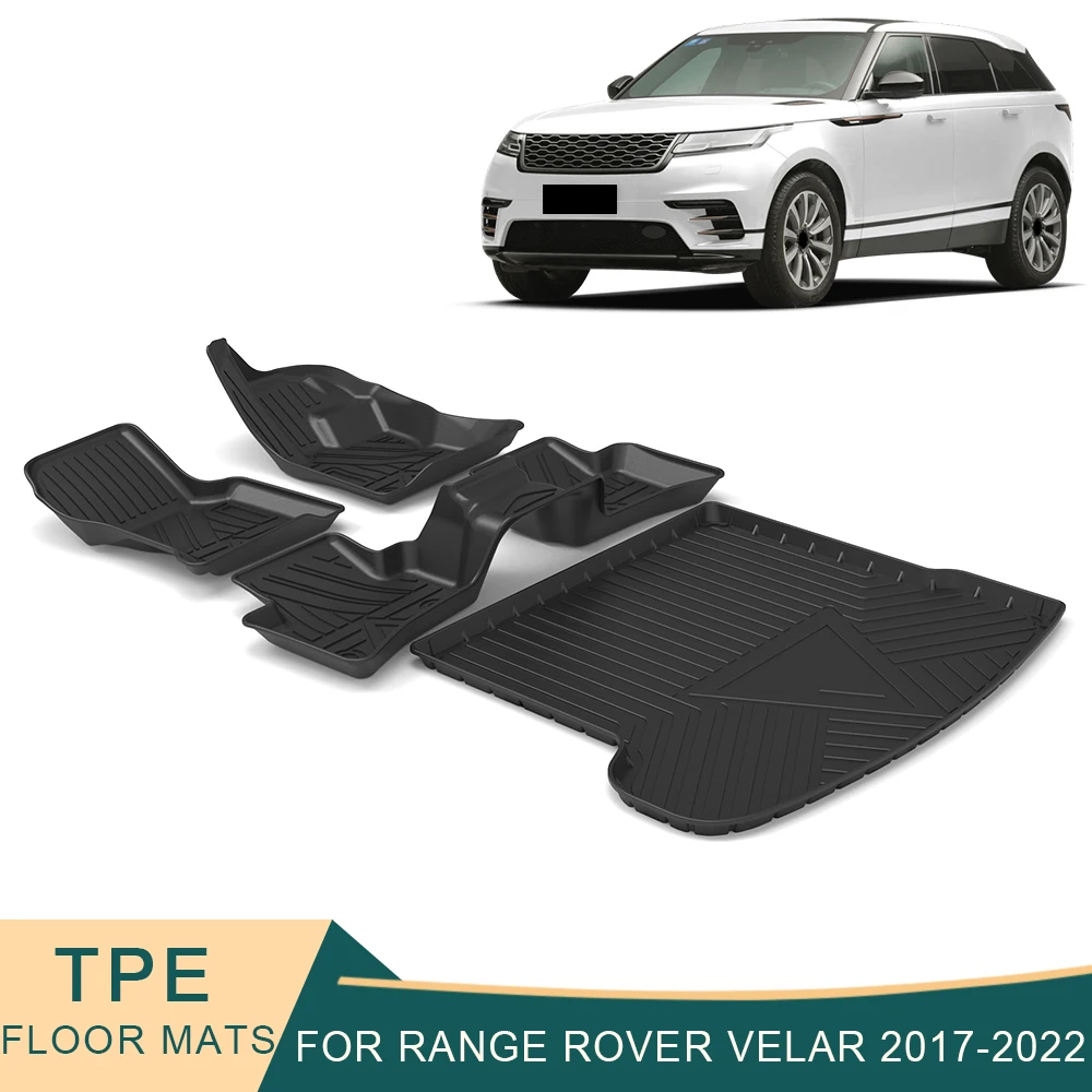 For Range Rover Velar L560 2017-2022 Auto Car Floor Mats All-Weather TPE Foot Mats Pad Waterproof Tray Mat Interior Accessories