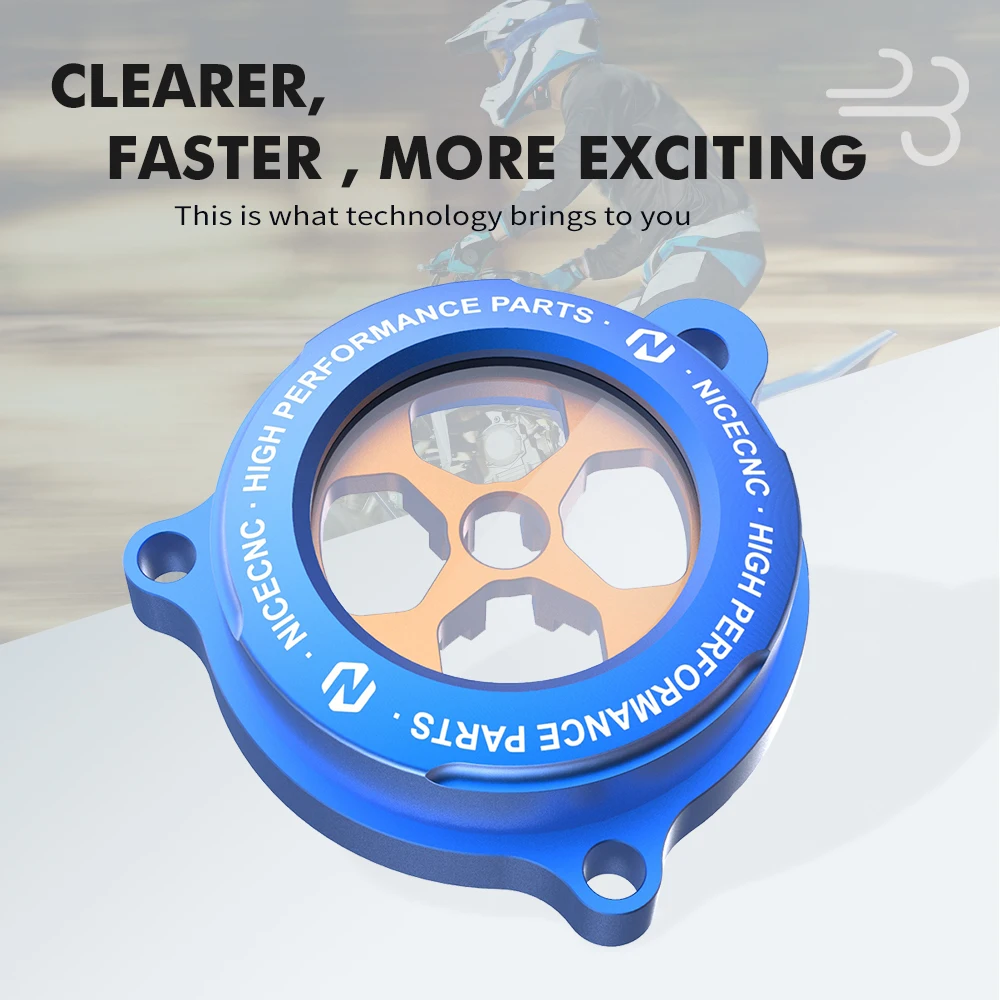 NICECNC – couvercle transparent pour filtre à huile moteur, pour Yamaha Raptor 700 2006-2024 RAPTOR 700R 2009 2011-2024 YFM 700 700R, accessoires ATV
