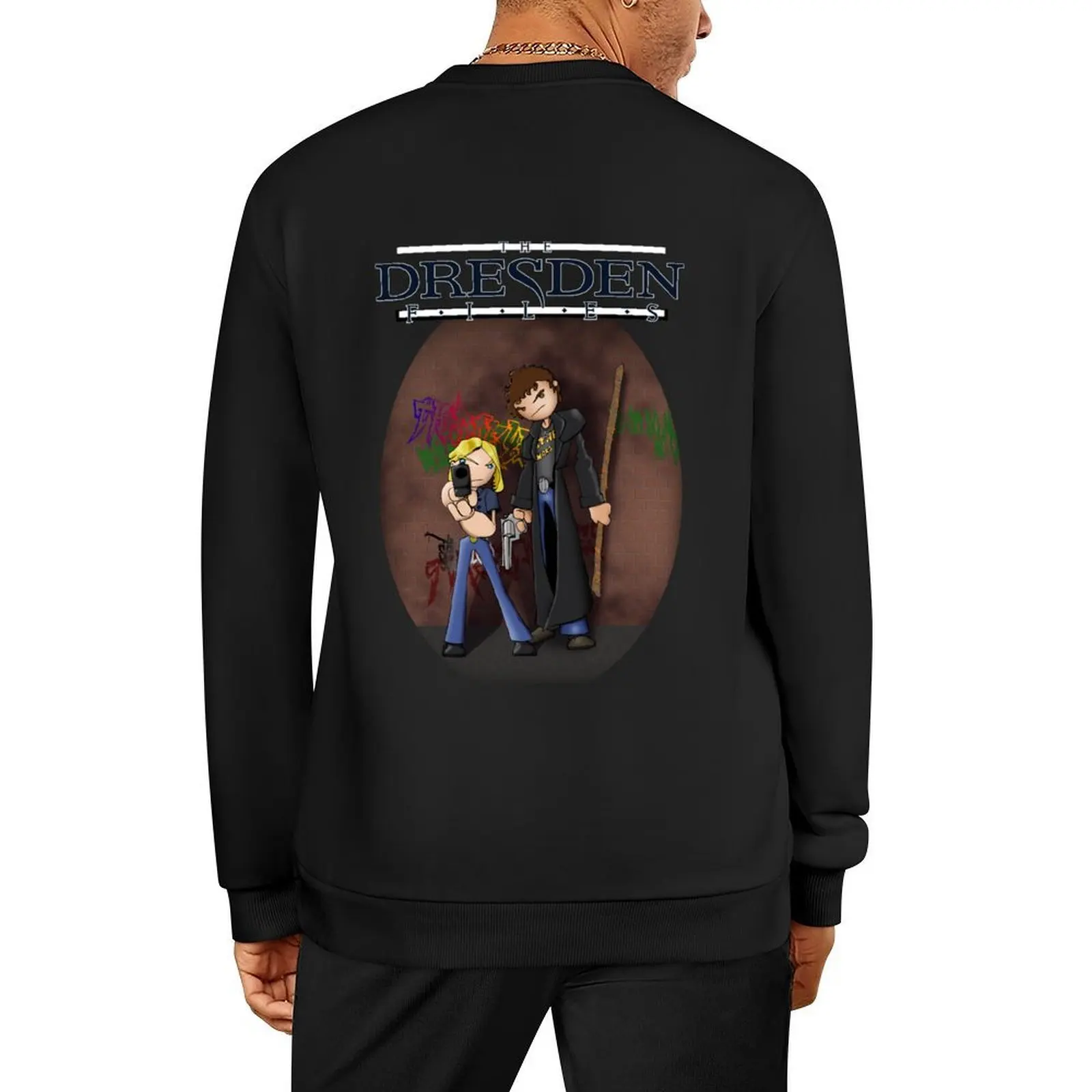 

Dresden Files - Harry and Murph Pullover anime clothing clothes for men aesthetic clothing tracksuit men hoody