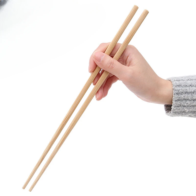 Bamboo Chopsticks No Paint No Wax Home Hotel Hot Pot Lengthened Lo Noodles Public 24 To 32cm Four Lengths Can Choose Comfort