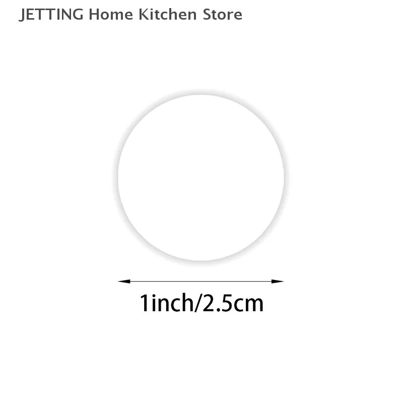 500pcs/roll Round Transparent Stickers Sealing Clear Label Decal Decoration For Candy Cookie Biscuit Dessert Bag