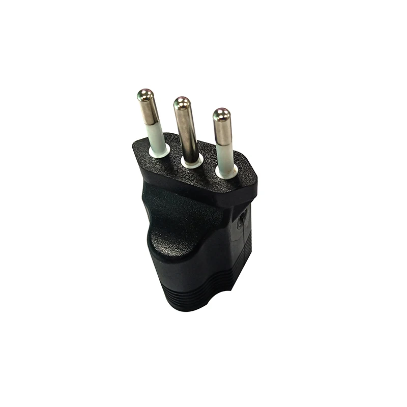 Italian 3 round pin plug to NEMA standard 3 hole 5-15p American female plug Italy power converter adapter