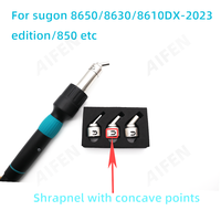 SUGON 8650/ 8630/8610DX-PRO Hot Air Soldering Station 45 Degree Curved Nozzle 5mm/8mm/10mm Bent Angle Heat Nozzle