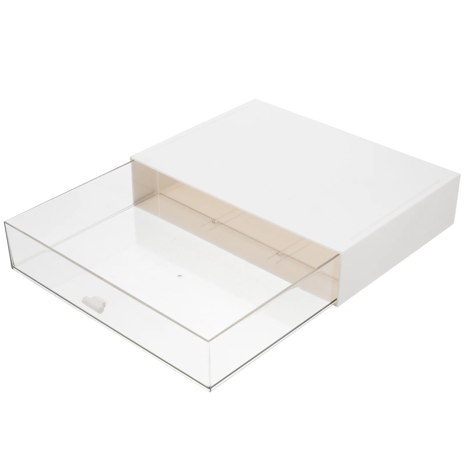 

Clear Desktop Storage Box for Cosmetics and Sundries with Drawer Organizer Large Capacity Makeup Organizer Tidy