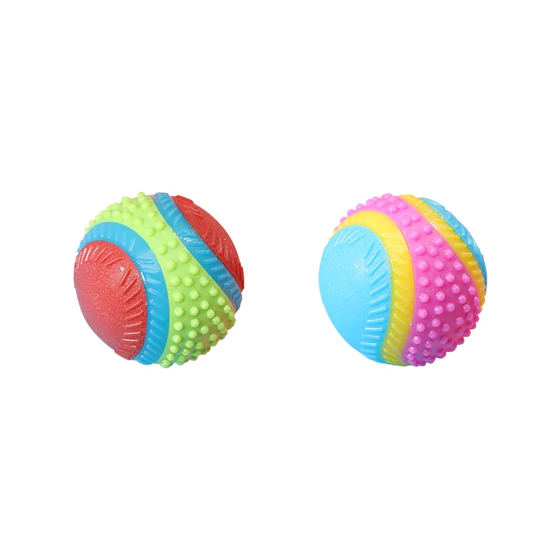 Pet dog toy Rubber ball toy with beef smell dog teeth grinding vent toy