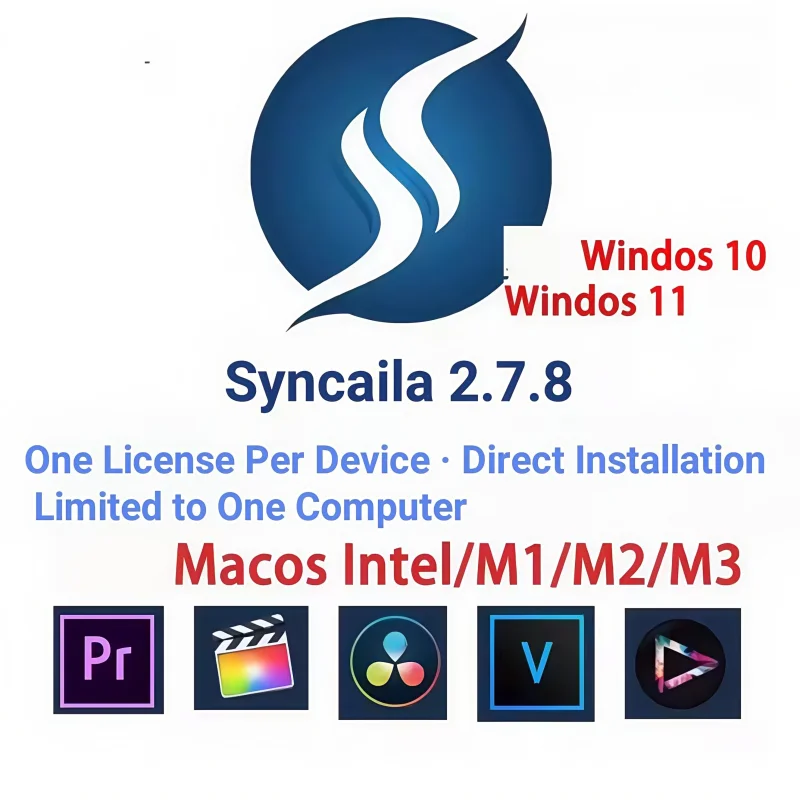 

Syncaila 2.7.8 Multi-Camera Audio Video Auto Sync Software Professional Editing Tool with Update Support