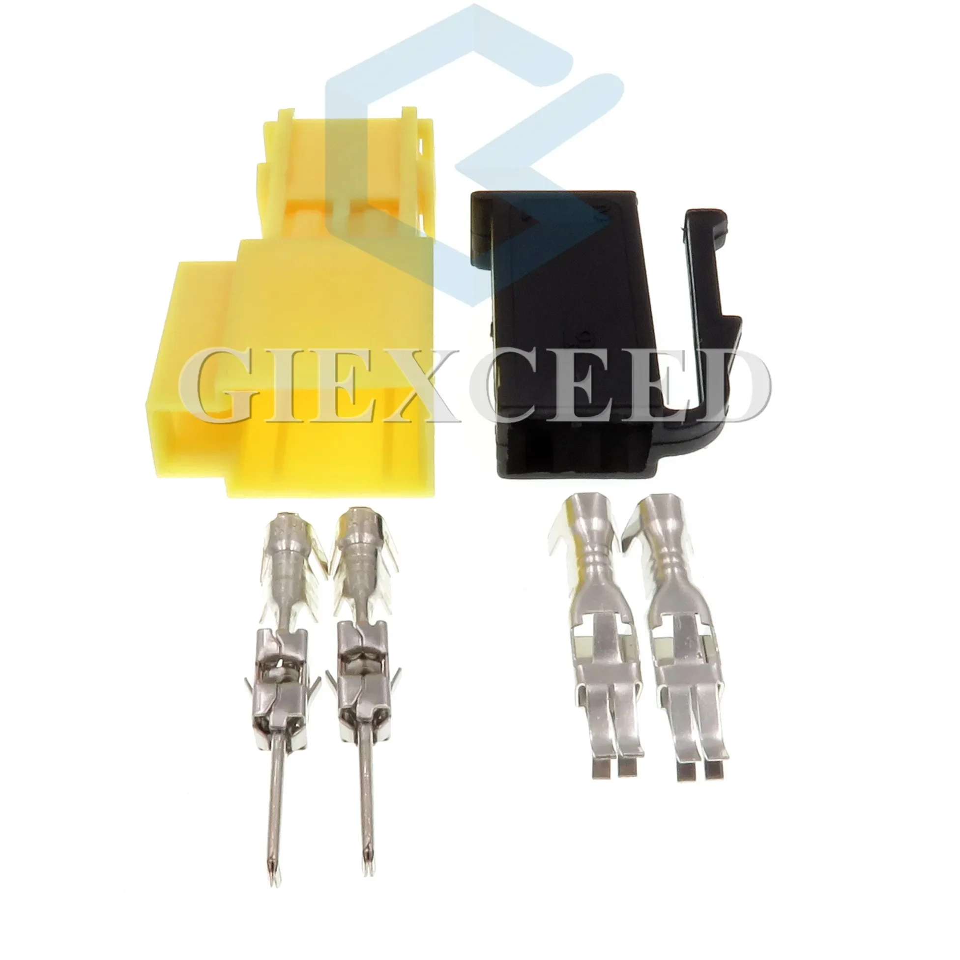 2 Sets 2 Pin Automotive Cable Connector 191906231A 1H0906712 AC Assembly Auto Wiring Connector Female Male For Cars Motors