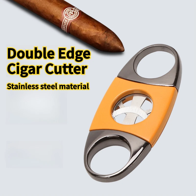 

Cigar scissors Stainless steel blade Lightweight cigarette holder Integrated high-end cigar scissors