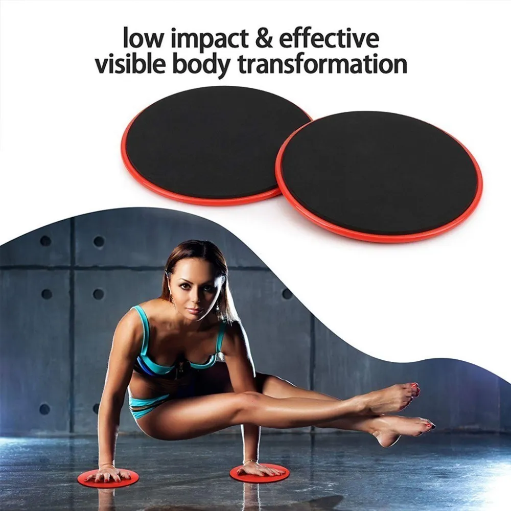 WorthWhile 1 Set Gym Fitness Core Sliders Gear On Carpet Hardwood Floors Home Abdominal Exercise Equipment Workout Accessories