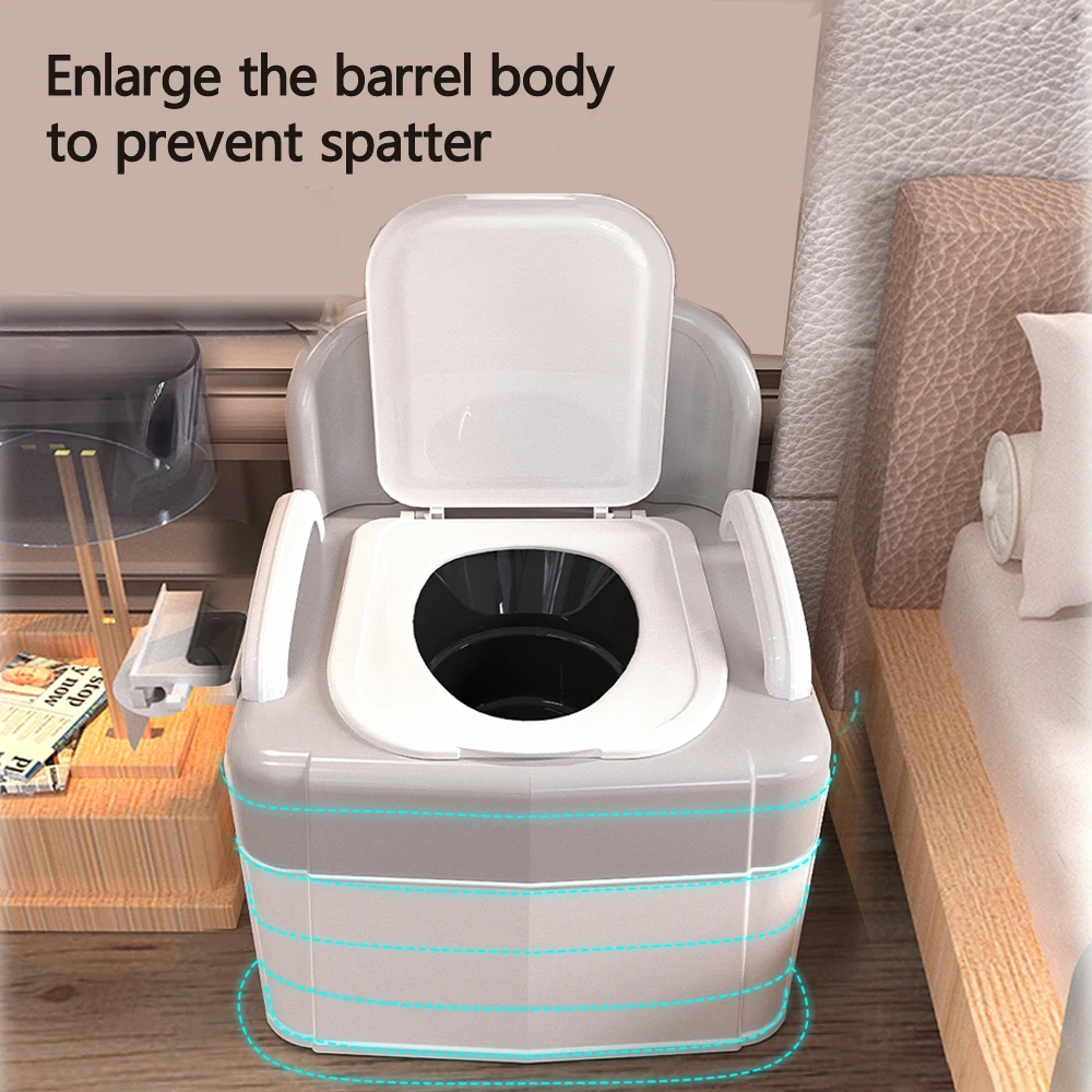 Portable Folding  Pedestal Pan Indoor Moveable Bathroom Adult Old People Pregnant Women Anti-skid Potty Chair Outdoor Camping