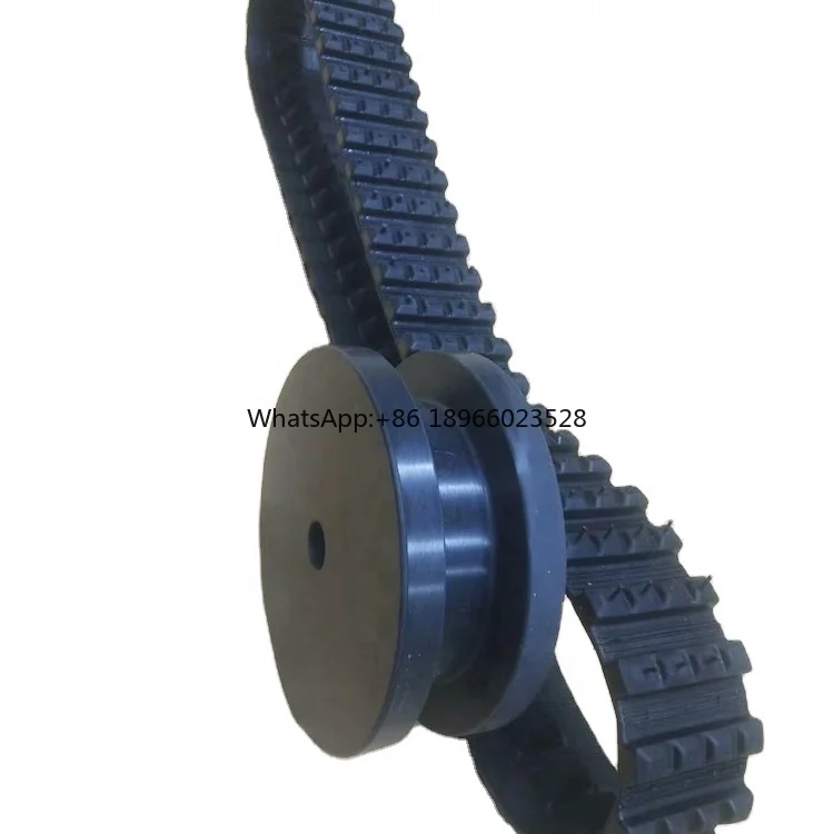 

Robot rubber track Robotic rubber Crawler track for tracked wheelchair jeep triangle system vehicle