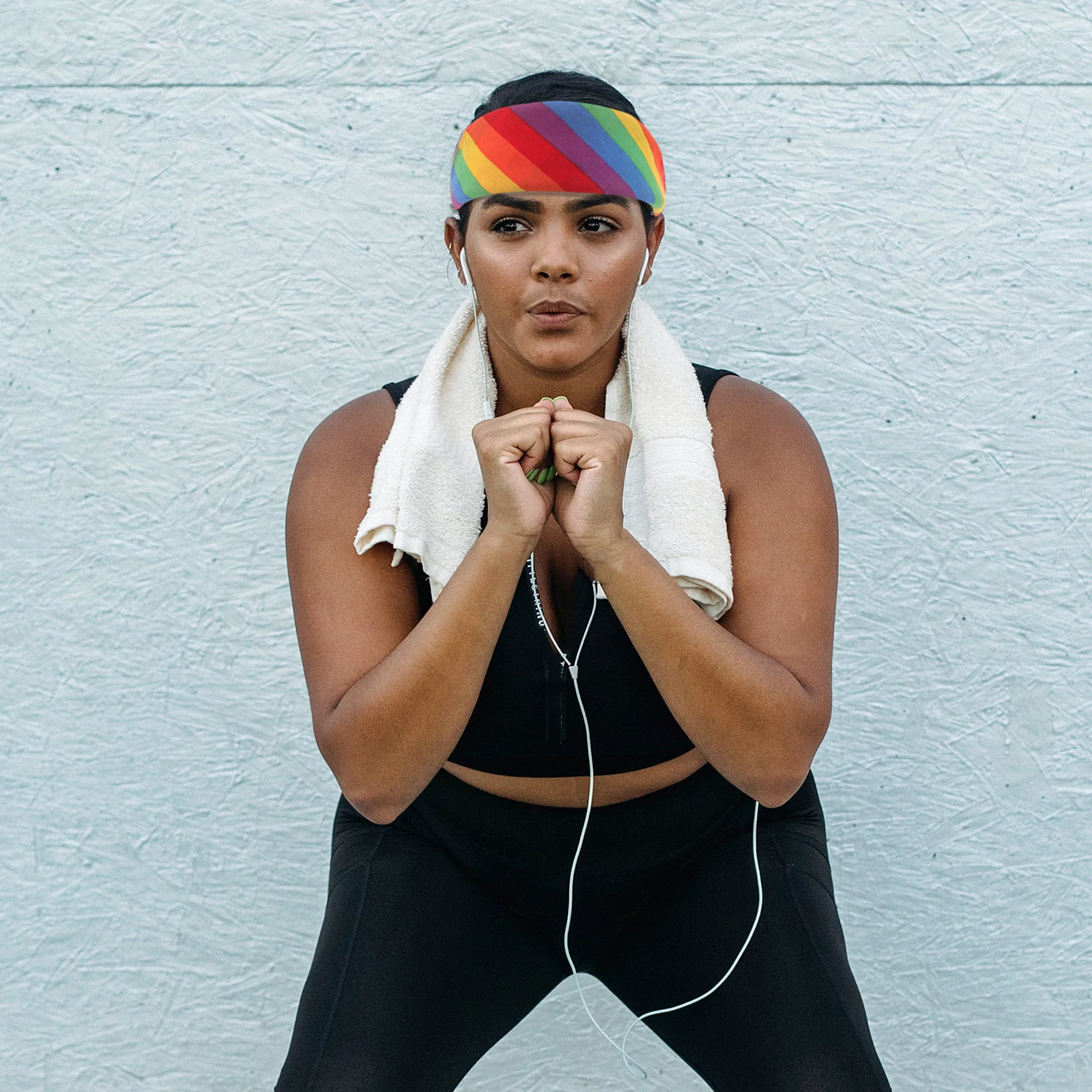 

2 Pcs Colorful Striped Sports Headbands Bandana Head Wraps Fitness Yoga Workout Hair Accessories