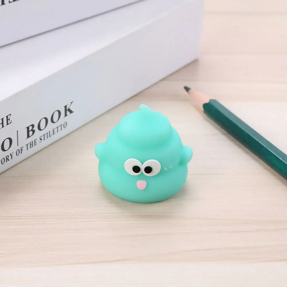 Portable Poo Shaped Pencil Sharpener Manual PVC Cartoon Sharpener Mini School Supplies Stationery