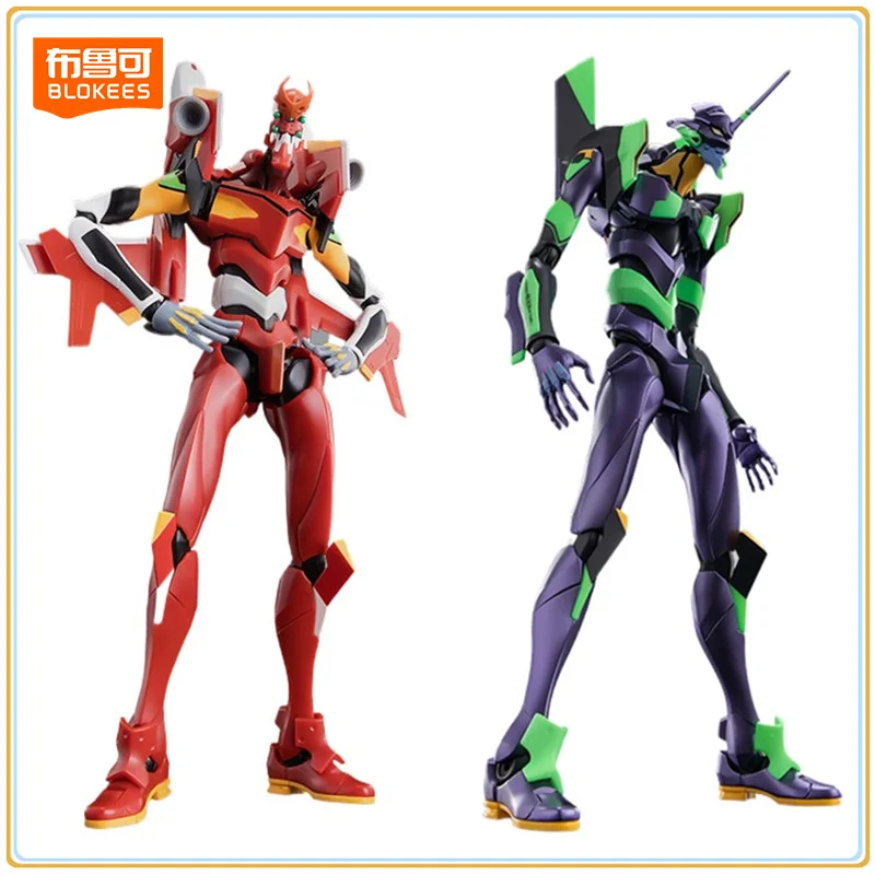 

BLOKEES Original EVANGELION-02 01 EVA NEON GENESIS EVANGELION Asuka Shinji Assembled Action Figure Anime Robot Armor Toys Gifts