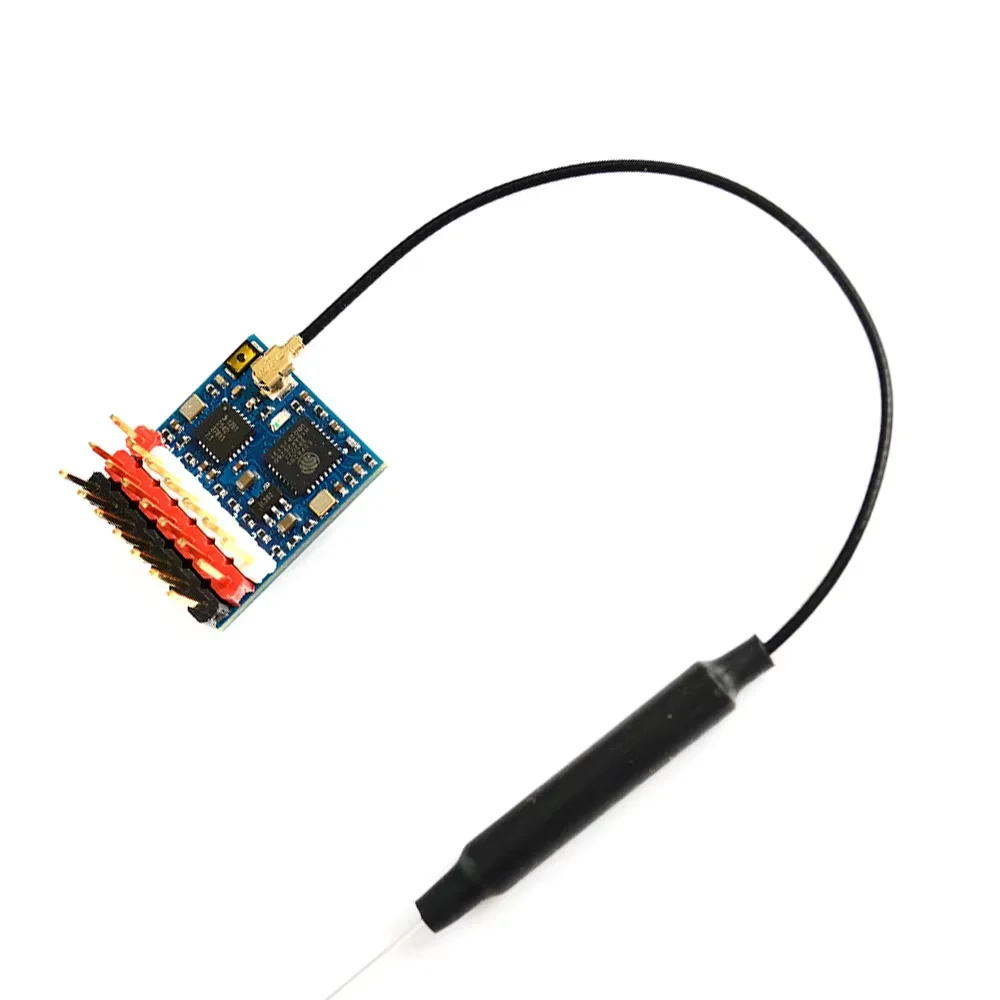 MATEK ELRS-R24-P6 R24-P6 EXPRESSLRS 2.4GHz PWM Receiver With Antenna Connector Support 2~8S VBat Voltage Sense For RC FPV Drone
