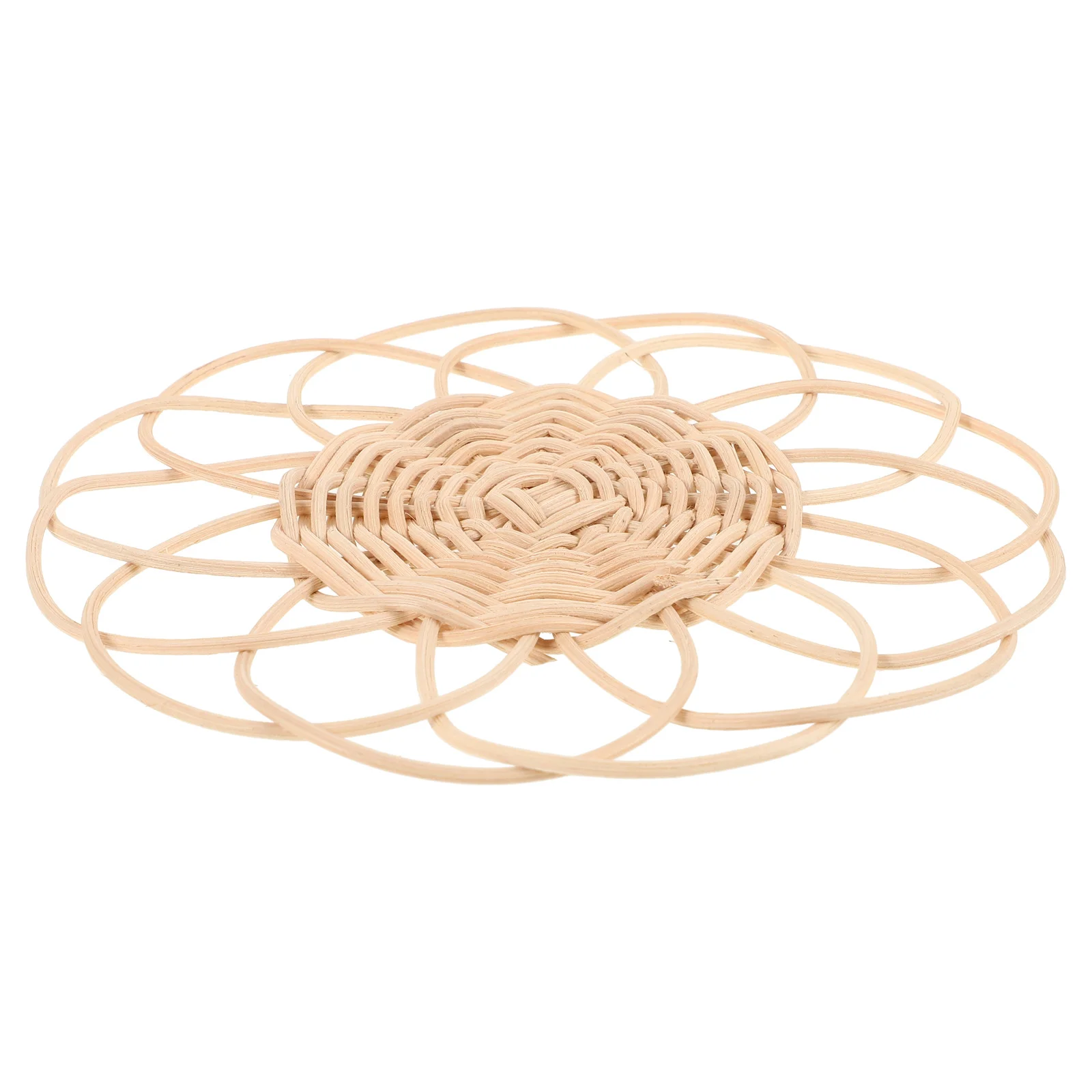 

Rattan Woven Coasters Set of 4 Natural Bohemia Retro Cup Mat Heat Resistant Desktop Drink Coaster for Home Dining Table Decor