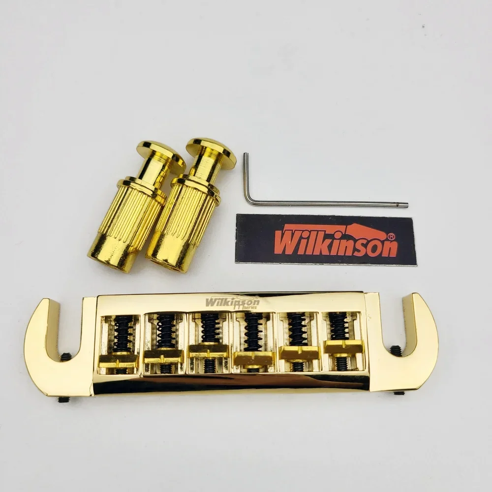 wilkinson LP SG integrated bridge Wilkinson electric guitar bridge tailpiece WOGT3 gold