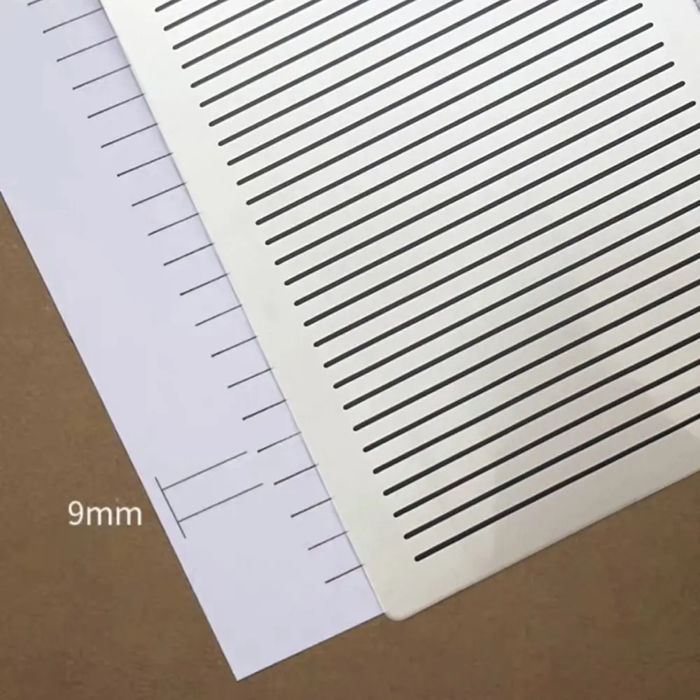 

4/6Pcs DIY Templates Ruler Precision Writing Multi-use Clear Calligraphy Stencil Durable Creativity Letter Card Templates Office