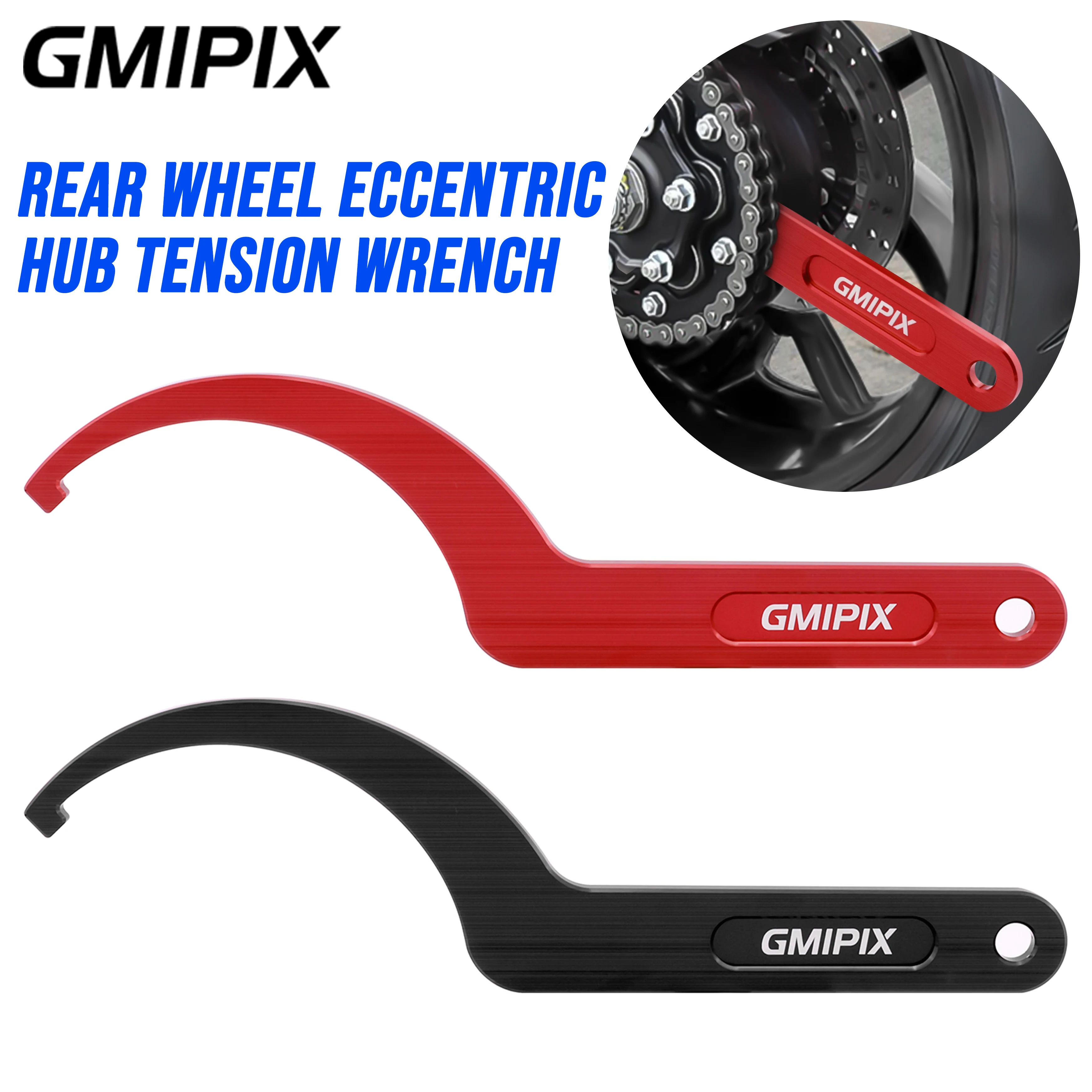 GMIPIX Chain Adjuster Tool Rear Wheel Eccentric Hub Tension Wrench Compatible with Ducati Motorcycle V4 821 950