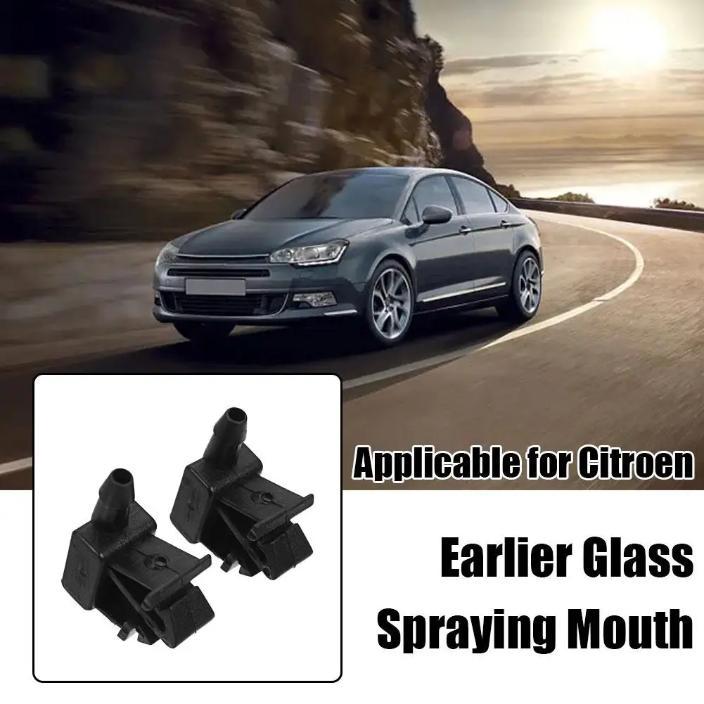 Front Windshield Spray Nozzle 6438z7 Quickly Spray And The Nozzle Clear Spray Windshield Regain Bonnet Type Washer I0g5