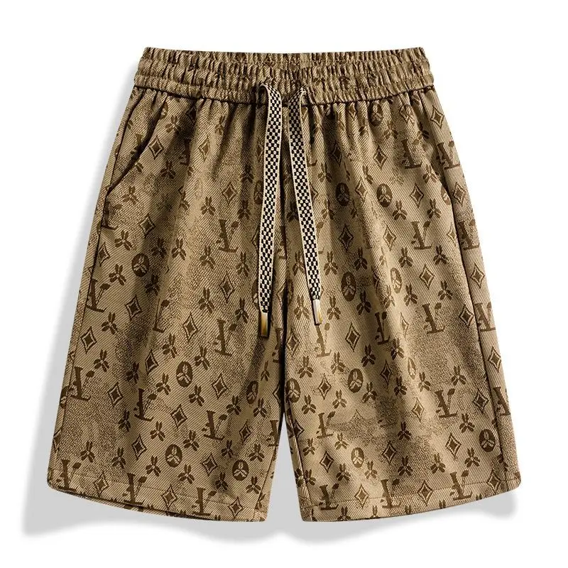 Shorts summer loose printing five-point pants casual trend new simple fashion men's pants